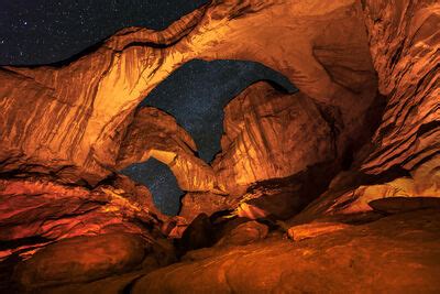 Two If By Night | Double Arch, Arches National Park | Joseph C. Filer ...