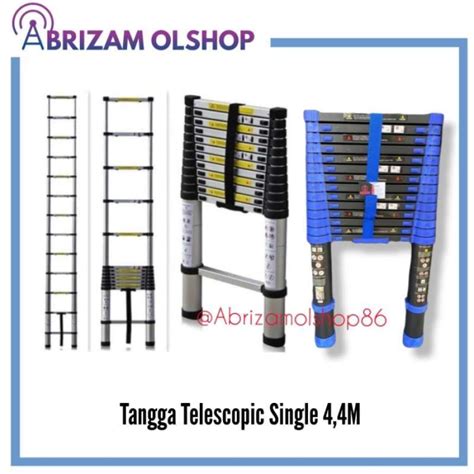 Promo Tangga Teleskopik 4,4 Meter /Tangga Lipat Lurus Single Telescopic 4.4M Diskon 23% di ...