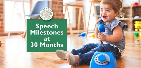 Speech Milestones at 30 Months of Age: a Guide for Parents