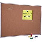 Amazon.com : 48 x 36-in Magnetic Dry Erase Board with Pen Tray| Aluminum Frame Portable Wall ...