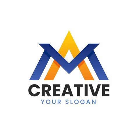 Letter am creative logo design 7849667 Vector Art at Vecteezy