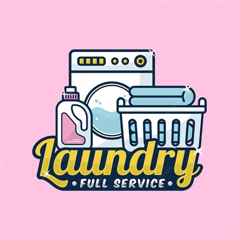 Premium Vector | Laundry full service logo