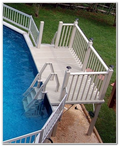 Above Ground Pool Deck Ladder Steps - Decks : Home Decorating Ideas #PWqJKYg8Dx