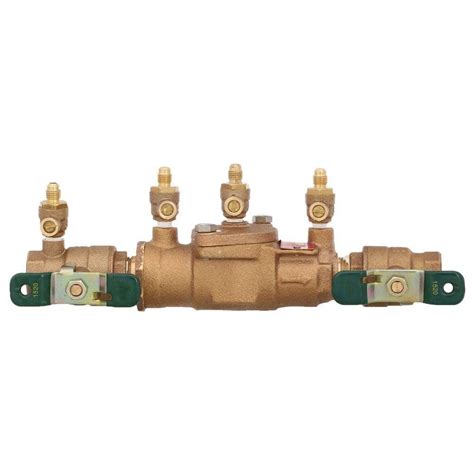 Watts 3/4 in. Bronze FPT x FPT Double Check Valve Assembly Backflow ...