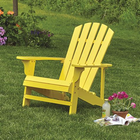 Classic Yellow Painted Wood Adirondack Chair, Model 4610 | www.kotulas ...