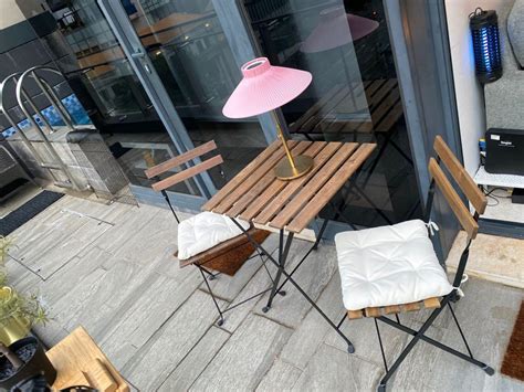 IKEA Outdoor Table & Chairs Set, Furniture, Tables & Chairs on Carousell