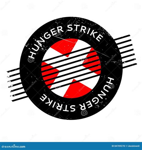 Hunger Strike rubber stamp stock illustration. Illustration of provocation - 84709278