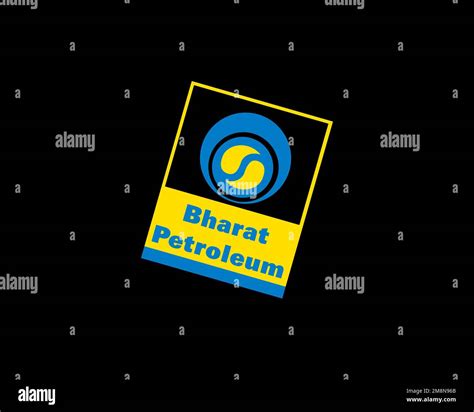 Bharat Petroleum Company, Rotated Logo, Black Background B Stock Photo ...