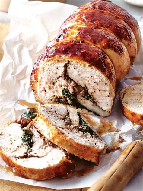 Rolled Turkey Breast with Caramelised Onion and Spinach Stuffing - Domayne Style Insider