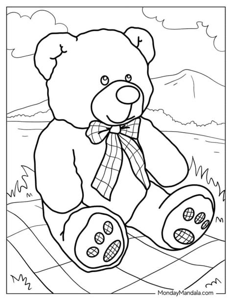 Printable Teddybear Coloring Pages