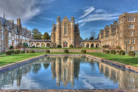 Berry College reflection pool at Ford Hall Photograph by Gerald Adams ...