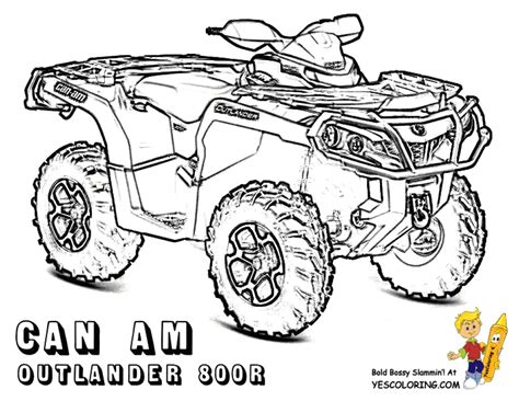 Atv clipart coloring page, Atv coloring page Transparent FREE for ...