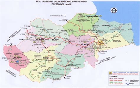 Peta Jambi Lengkap Beserta Keterangan dan Gambarnya - SEJARAH