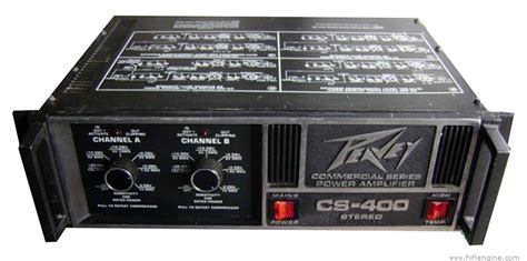 Peavey CS-400 Professional Stereo Power Amplifier Manual | HiFi Engine