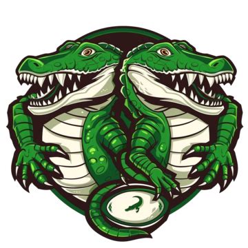 Green Crocodiles Rugby Football Animal Team Badge, Green, Crocodile, Rugby PNG Transparent Image ...
