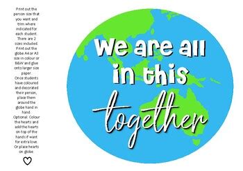 We are all in this together COVID 19 by keryl | Teachers Pay Teachers