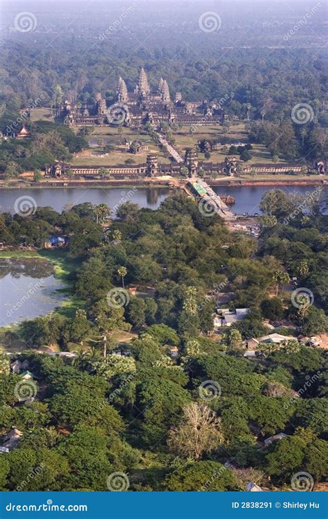 Angkor Wat Aerial View Stock Image - Image: 2838291