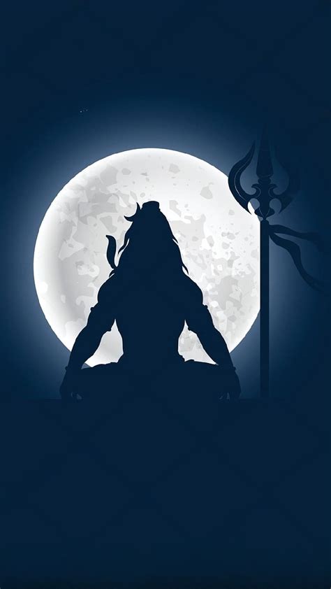 Shiv Shankar Bholenath Ke, Moon Background, god, lord shiva with moon background, HD phone ...