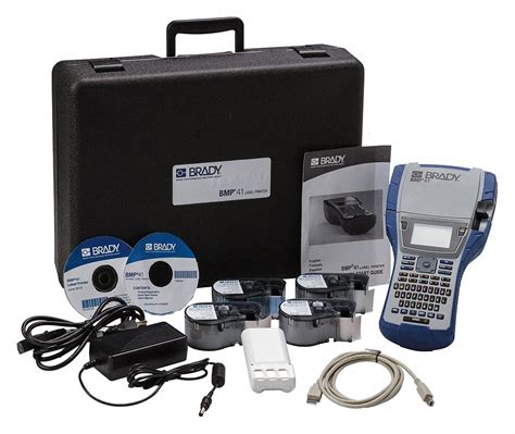 BRADY Portable Label Printer Kit, BMP41 - 20XX04|BMP41-KIT-VD - Grainger