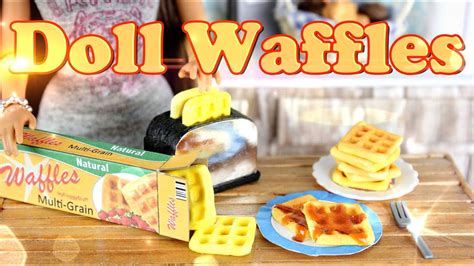 DIY - How to Make Doll Food: Waffles - Handmade - Doll - Breakfast ...