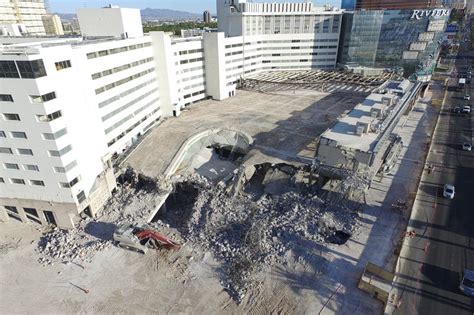 Riviera Demolition Update: Abandoned Rooftop Pool is History