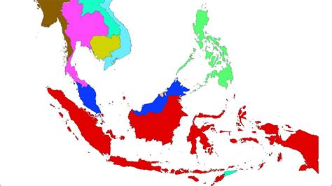 Menggambar Peta Indonesia dan Negara Asean | Menggambar untuk Anak-Anak ...