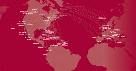 Air Canada Route Map – Map Of The World