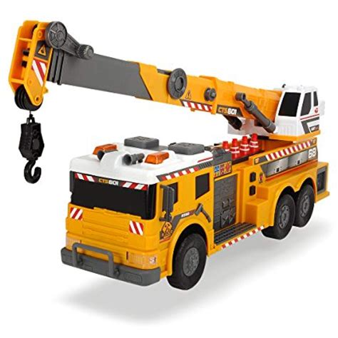 Dickie Toys 24" Light and Sound Construction Crane Truck (With Moving Ladder) >>> Click on the ...