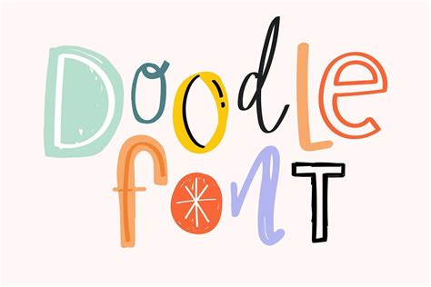 Doodle font hand drawn typography text vector | free image by rawpixel.com / Aum | Doodle fonts ...