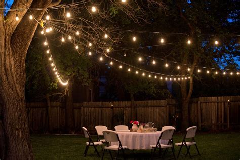 Viewing Gallery For - Outdoor Dinner Party Night | Backyard party lighting, Outdoor party ...