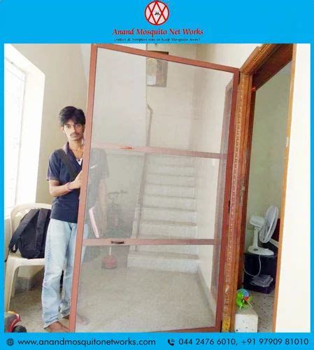 Single Door Mosquito Net Frame at Rs 220/square feet | Door Mosquito ...