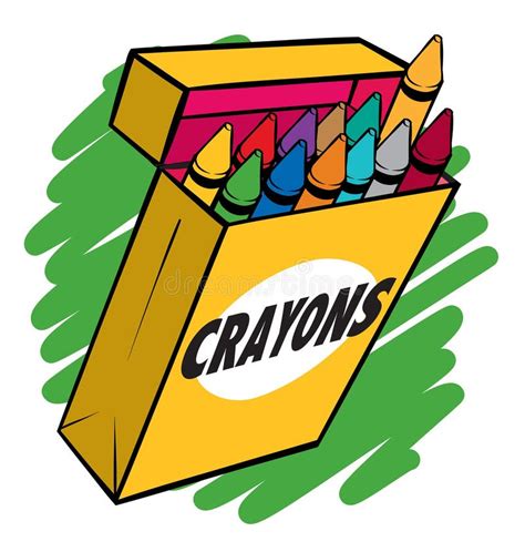 Crayon Box Stock Vector - Image: 49002586