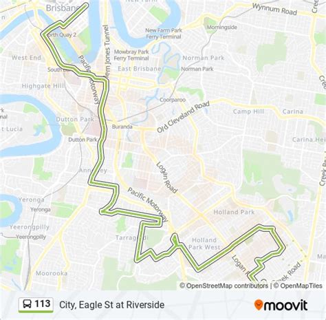 113 Route: Schedules, Stops & Maps - City, Eagle St at Riverside (Updated)