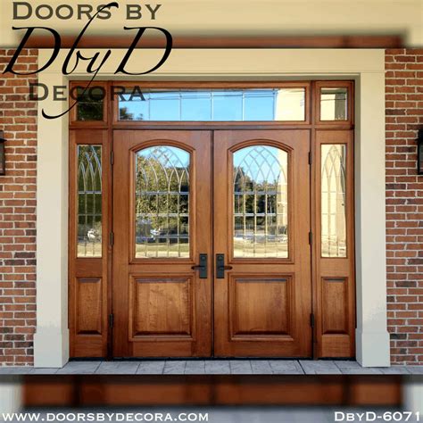 Custom Commercial Double Doors and Sidelites Wood - Doors by Decora