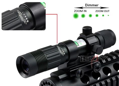 Hunter Night Vision Green Laser Designator Illuminator Flashlight w/ Weave Mount