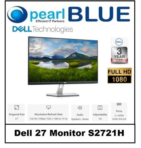 [ [READY STOCK] Dell 27 Monitor S2721H | 27" FHD monitor beautifully ...