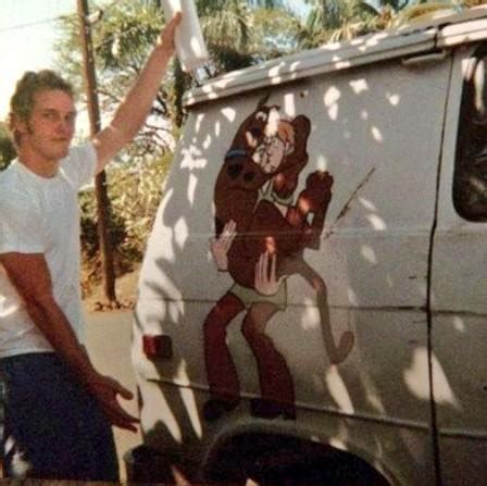 Chris Pratt, homeless, living in this van, holding the script to his ...