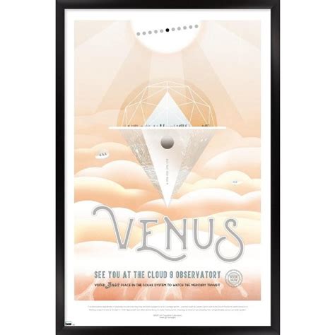 Trends International Nasa - Venus Travel Poster Framed Wall Poster Prints : Target