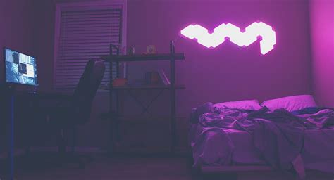bedroom, neon, lights, outrun, synthwave, synth, 80's, techno | Piqsels