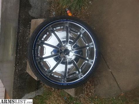 ARMSLIST - For Trade: chrome 22 inch rims. 5 lug universal