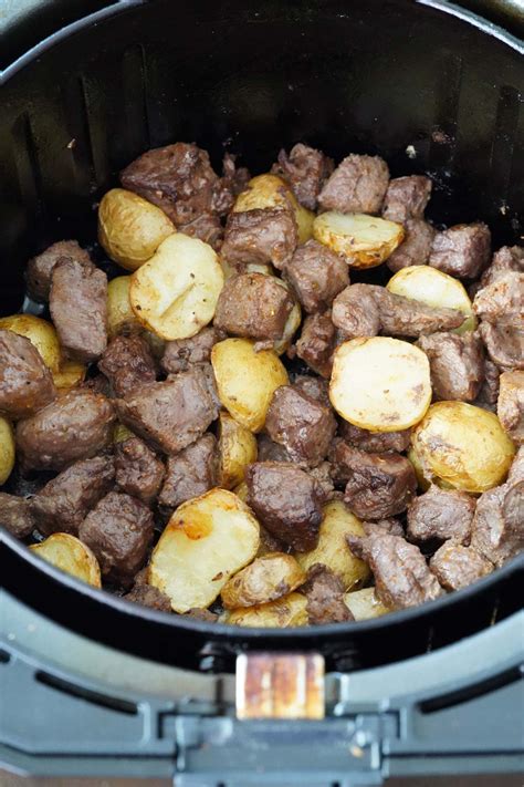 Air Fryer Steak Bites & Potatoes - Air Fry Anytime