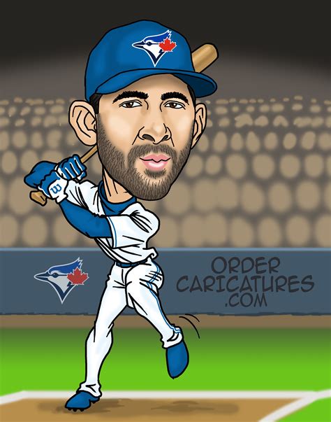 Give a creat #caricature as a gift. Jose Bautista caricature - Blue Jays www.ordercaricatures ...