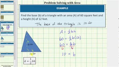 Finding Base And Height Of A Triangle