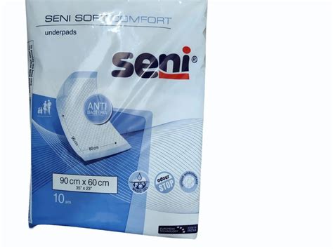 Blue Seni soft Comfort Multipurpose Underpads(pack of 10pieces), Size/Dimension: 60x90 cm at Rs ...