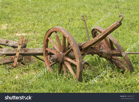 Old Wooden Plow Stock Photo (Edit Now) 136559177