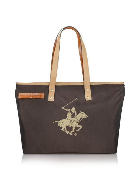 Lyst - Beverly hills polo club Club Polo - Medium Canvas Tote in Brown