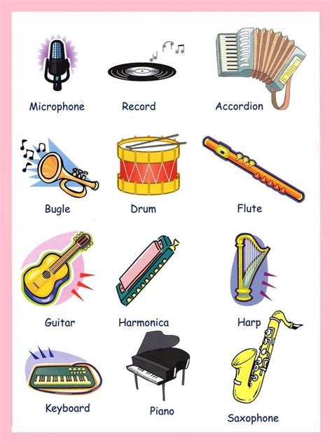 Learn English Vocabulary through Pictures: Musical Instruments | Learn english vocabulary ...