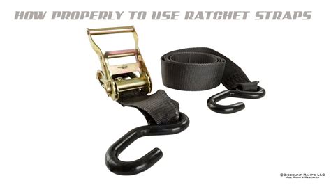 How To Assemble and Use Ratchet Straps - YouTube