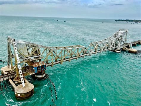 Pamban Bridge also called Indira Gandhi Bridge - Roadstotravel