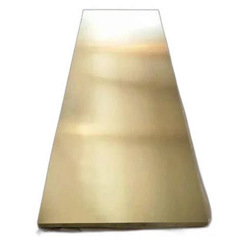 Polished Golden 4mm Brass Sheet, For Manufacturing, Rectangular at Rs ...